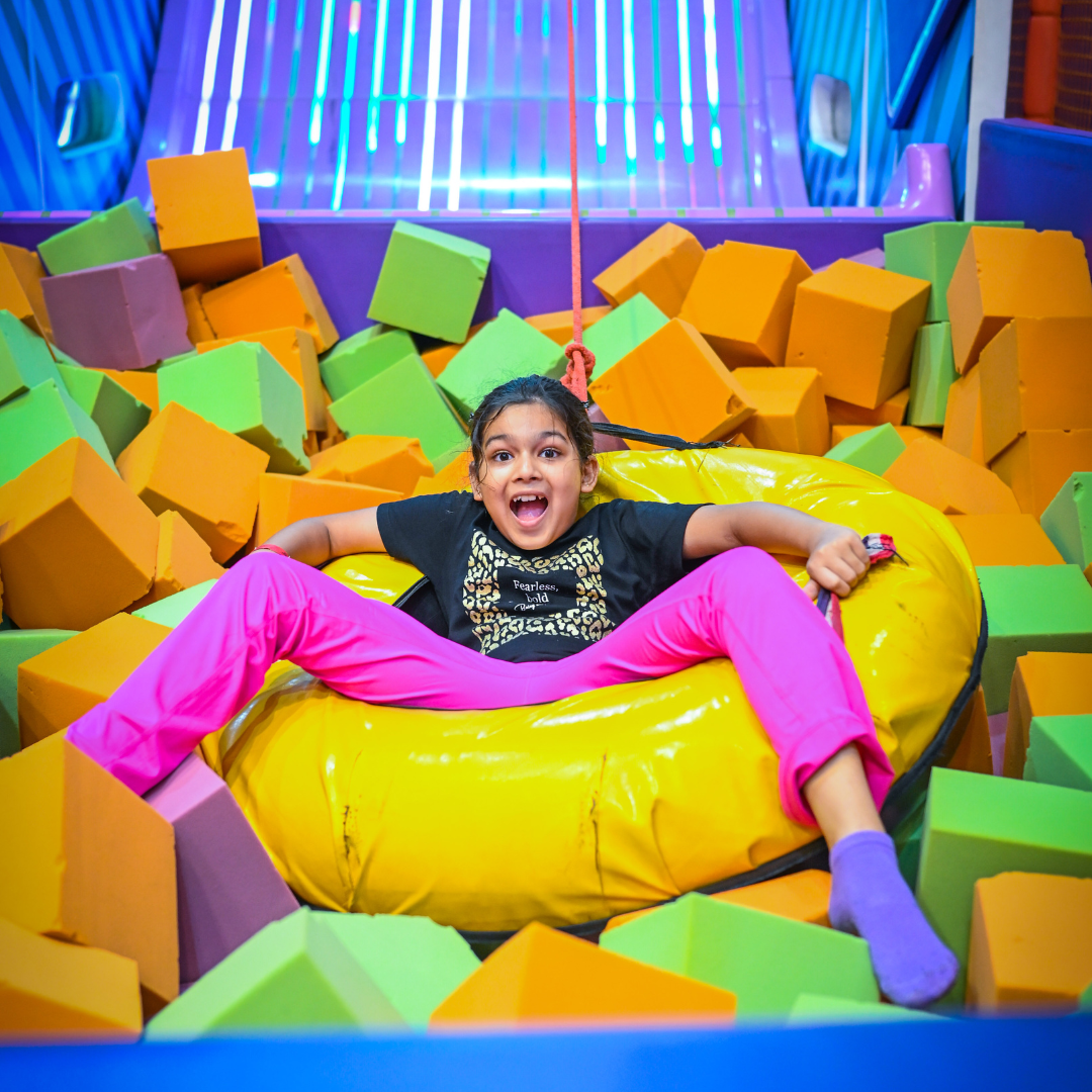 Trampoline and adventure zone at Boombastic