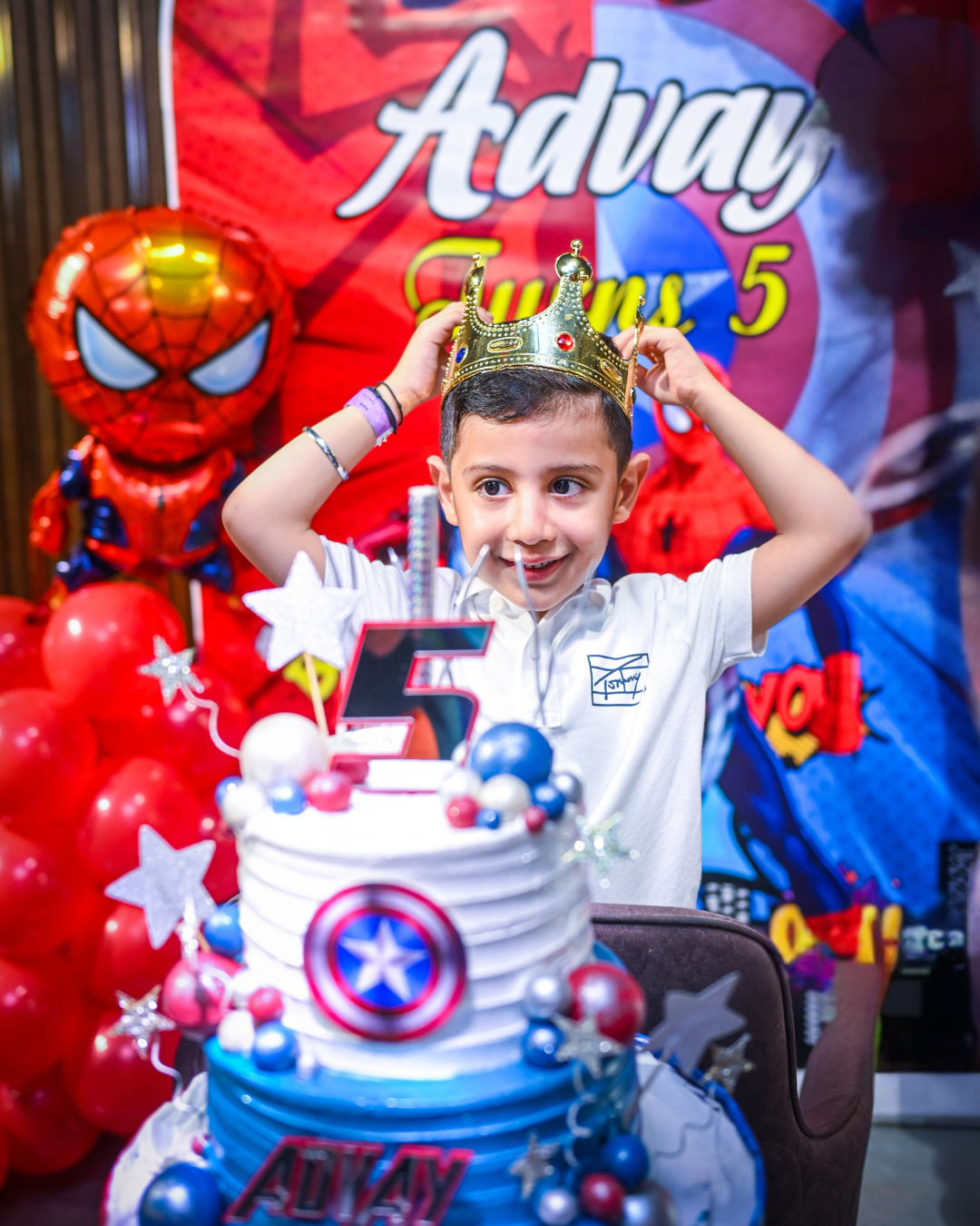 A child celebrating their birthday at Boombastic, Gurgaon